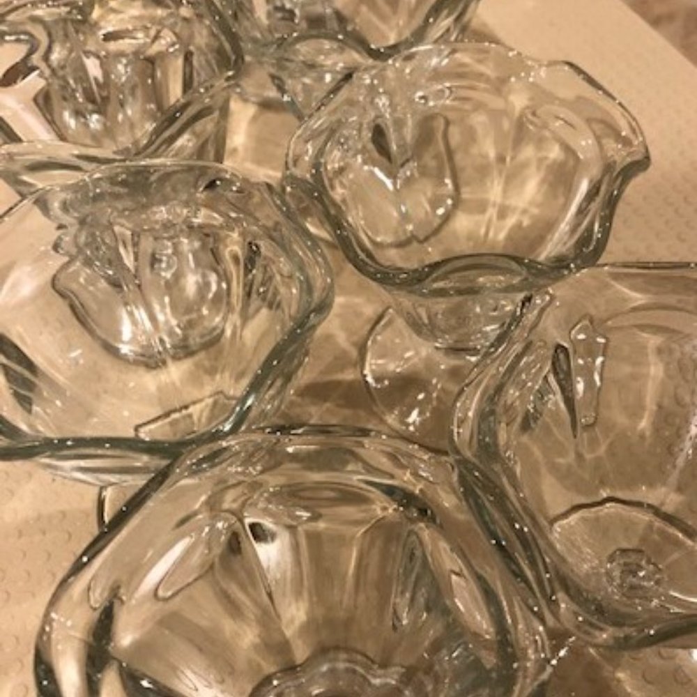 Ice Cream Sundae Sherbet/Dessert Dishes Set of 8